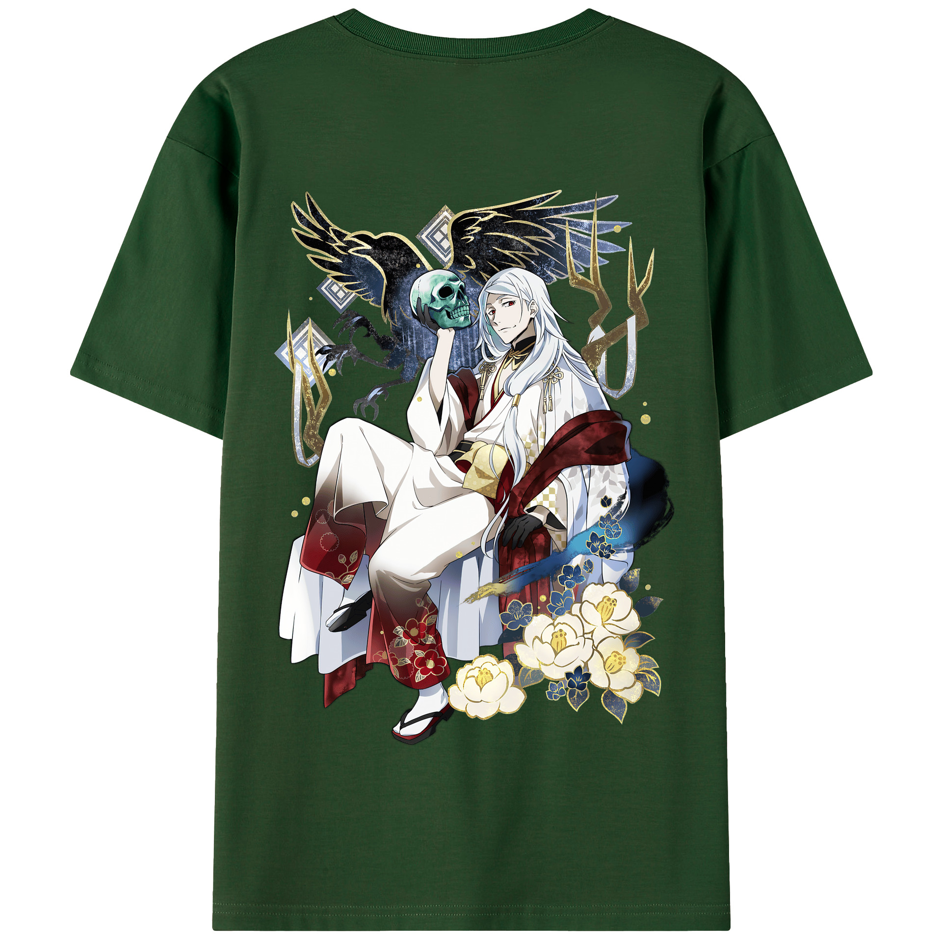 （画像用） 文豪ストレイドッグス Bungo Stray Dogs 綿100％半袖Tシャツ（背面プリント）